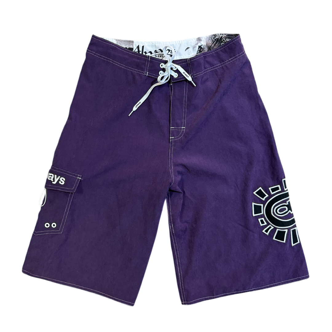 AI board shorts - purple/blue – always do what you should do
