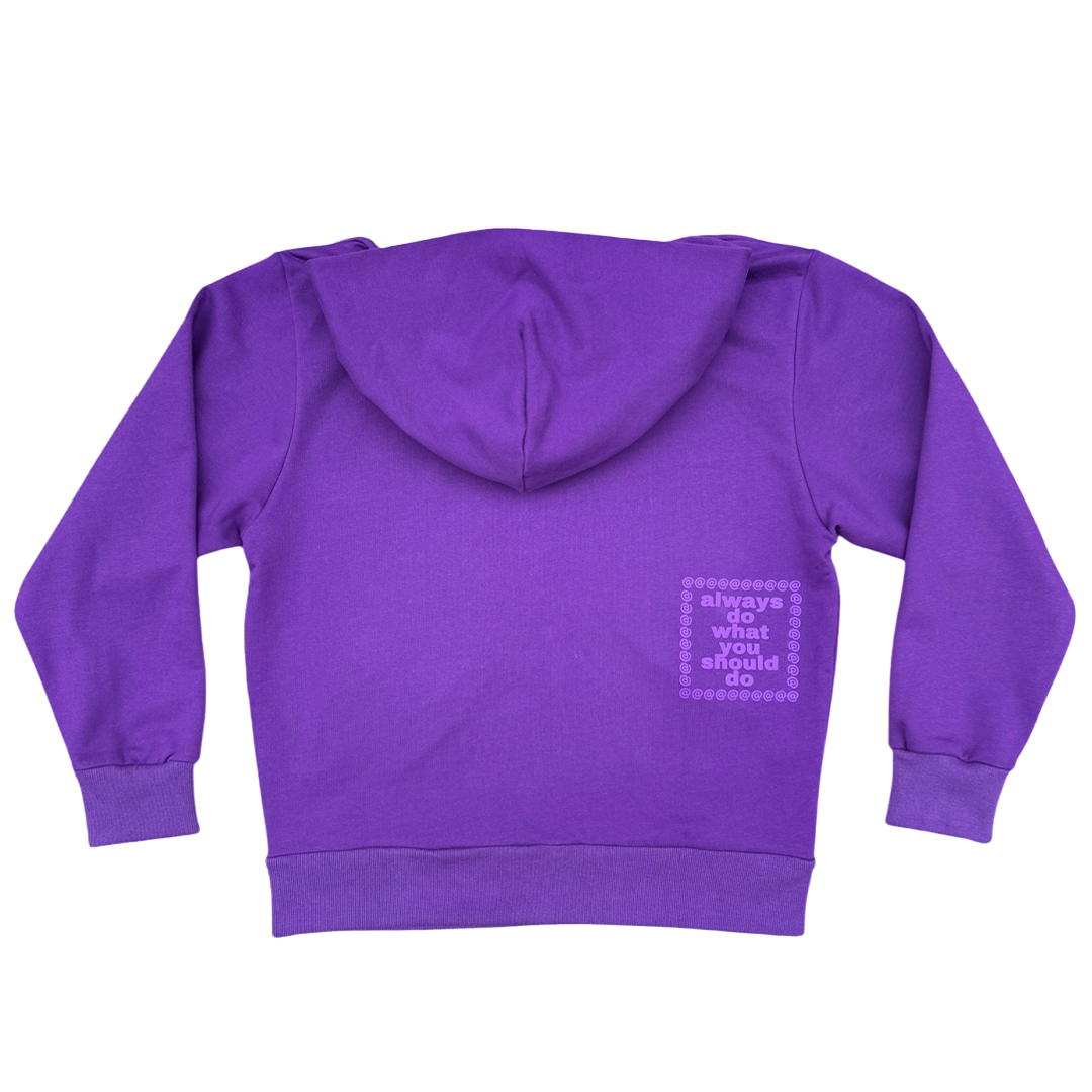 premium zip up hoodie - purple – always do what you should do