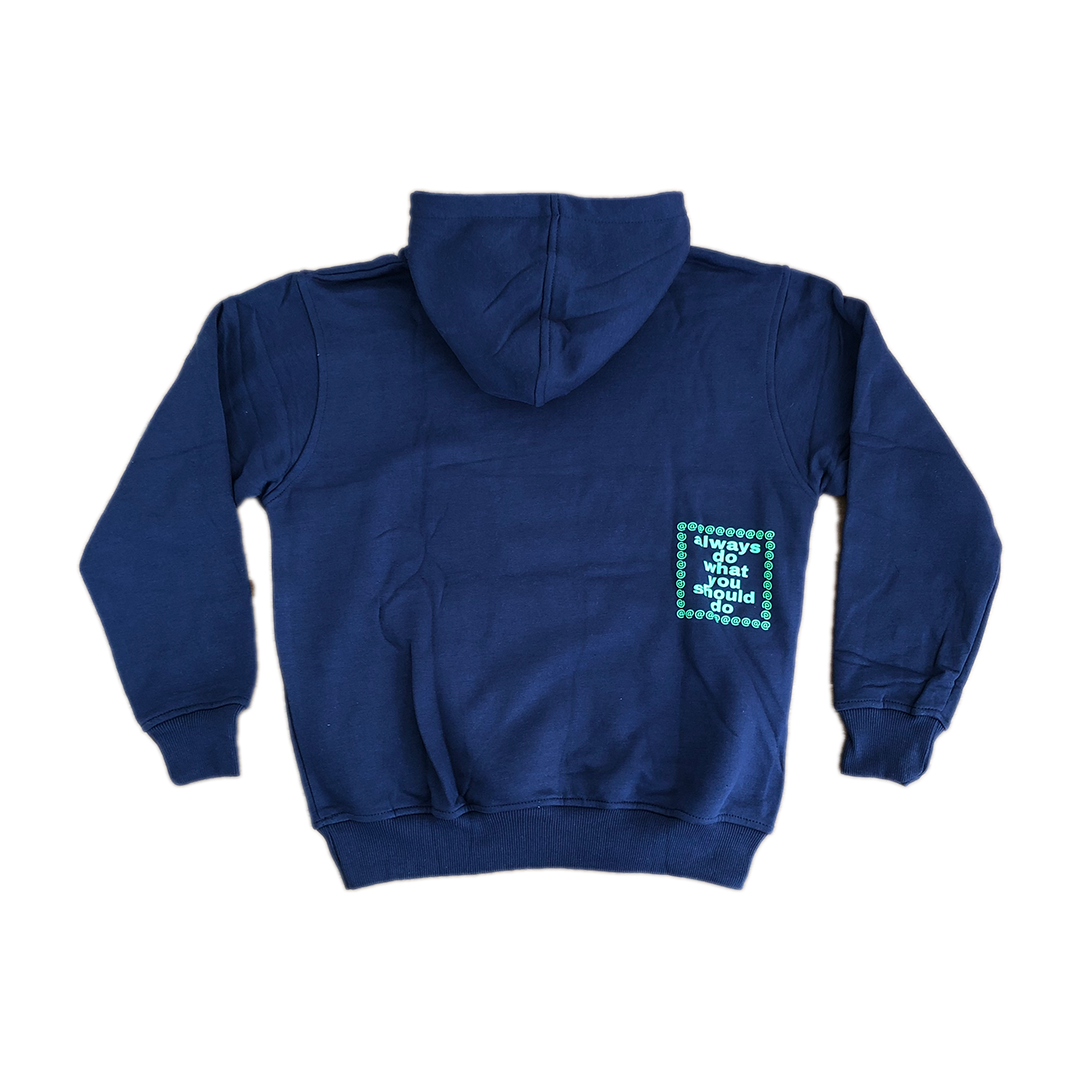 スケートボード always do what you should do hoodie always logo hoodie - navy – always do what you should do