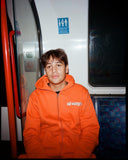 always up orange zip up hoodie