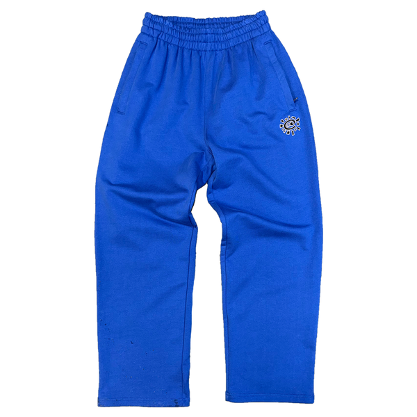 premium no cuff jogger - blue