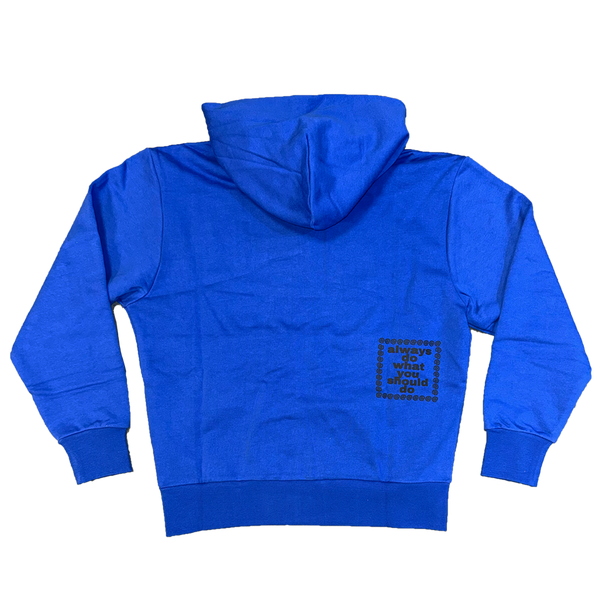 premium zip up hoodie - blue – always do what you should do premium zip up hoodie - blue – always do what you should do
