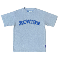 shimpei font waffle tshirt - grey