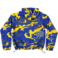 camo bandemic jacket - yellow/blue/brown