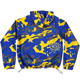 camo bandemic jacket - yellow/blue/brown