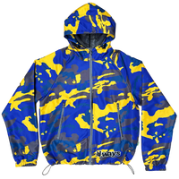 camo bandemic jacket - yellow/blue/brown