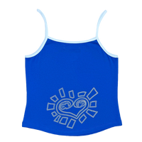 he@rt logo cami top - blue