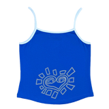 he@rt logo cami top - blue