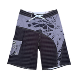 leaf stripe boardshort - new style
