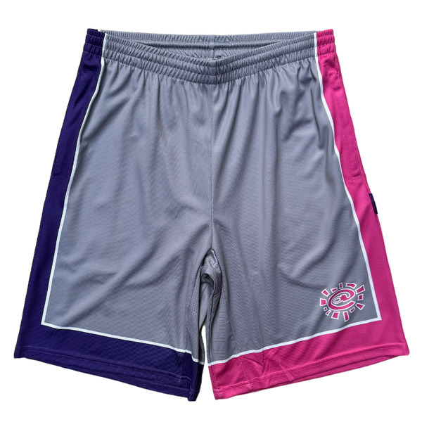 core court short - navy/pink