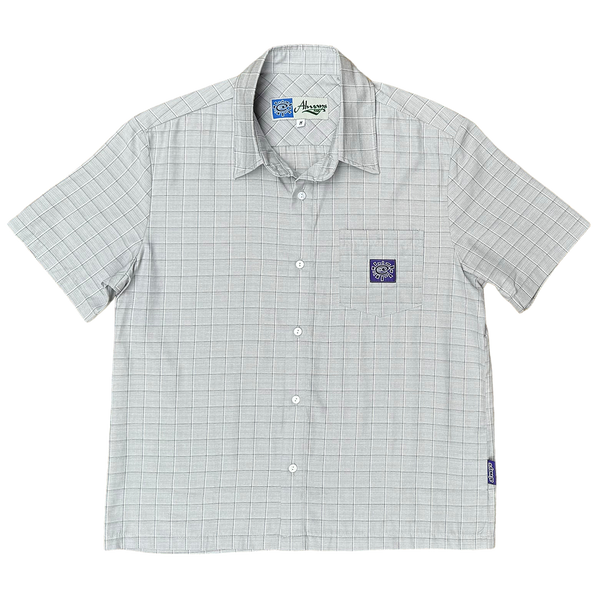 purple label button up shirt - grey