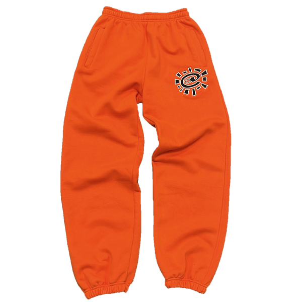 relaxed embroidered orange jogggerr