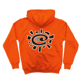 always up orange zip up hoodie