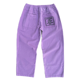 relaxed brushed skate pant - plum