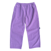 relaxed brushed skate pant - plum