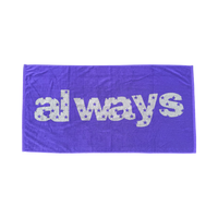 always up towel - purple/grey