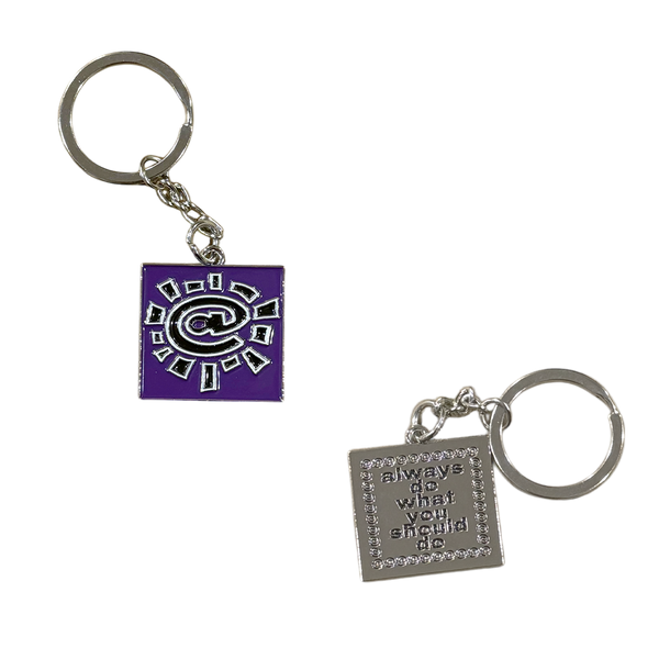 purple @ sun keychain