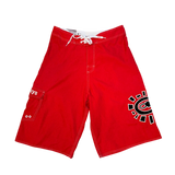 AI board shorts - yellow/red