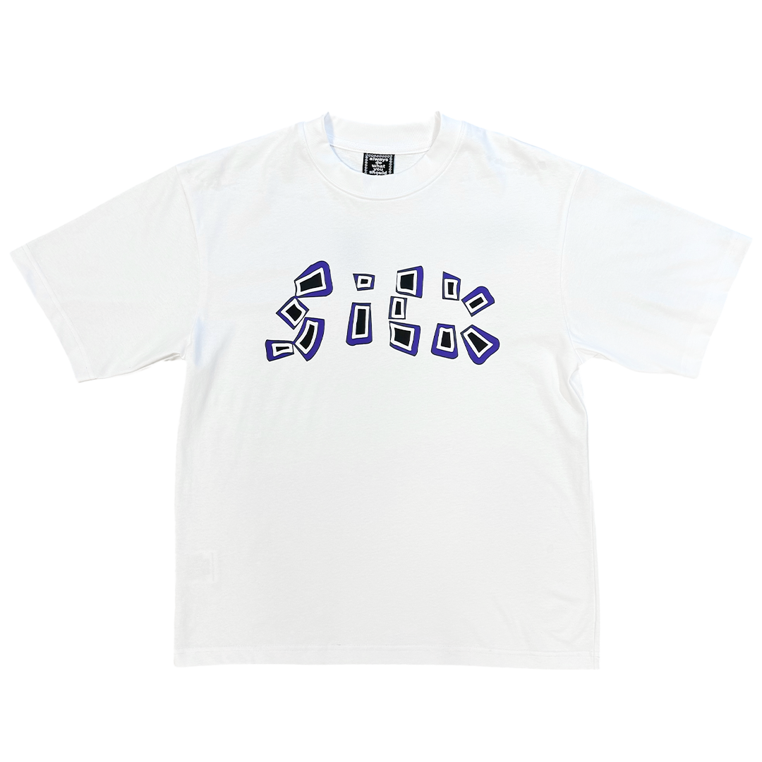 blue/white @sun tshirt - black – always do what you should do