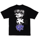 stussy x always stack tee - black