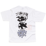 stussy x always stack tee - white
