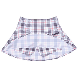 plaid he@rt logo skort - white