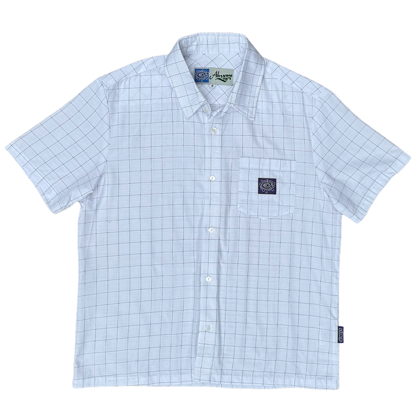 criss cross purple label shirt - white