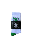 white / green @sun sock