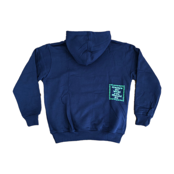 always logo hoodie - navy – always do what you should do always logo hoodie - navy – always do what you should do