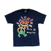 peace t-shirt navy