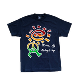 peace t-shirt navy