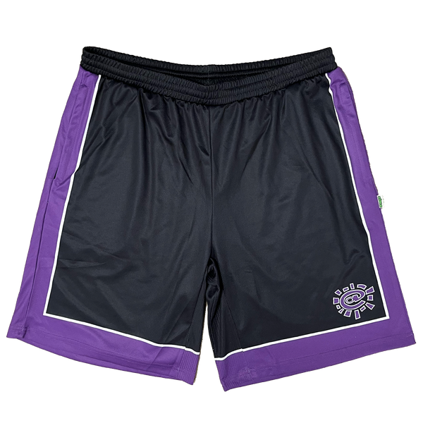 @ sun court short - black / purple