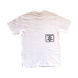 white @sun puff print  t-shirt